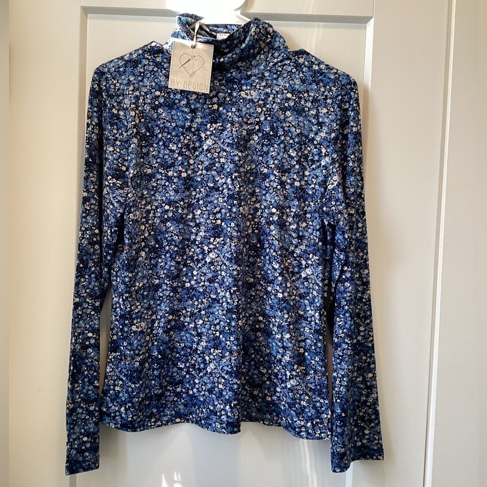 NWT By Design Turtleneck Long Sleeve Jersey Top - Picture 3 of 4